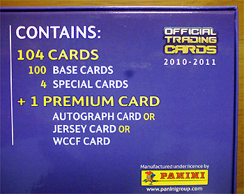Panini チャンピオンズリーグ カードセット 2010-2011