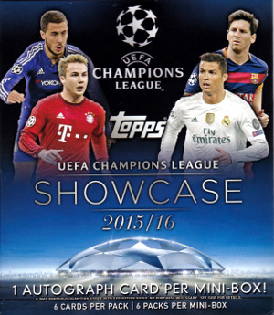 Topps UEFA Champions League Showcase Soccer ミニボックス開封結果